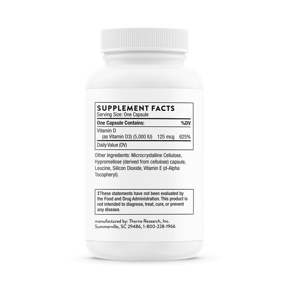 Vitamin D-5,000 - NSF Certified for Sport - 120 Servings